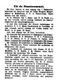 Eervol ontslag A.J.C. Maas Geesteranus (1914)